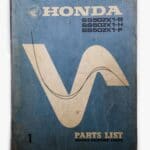 Parts list Honda SS50 Z k1 (9534)